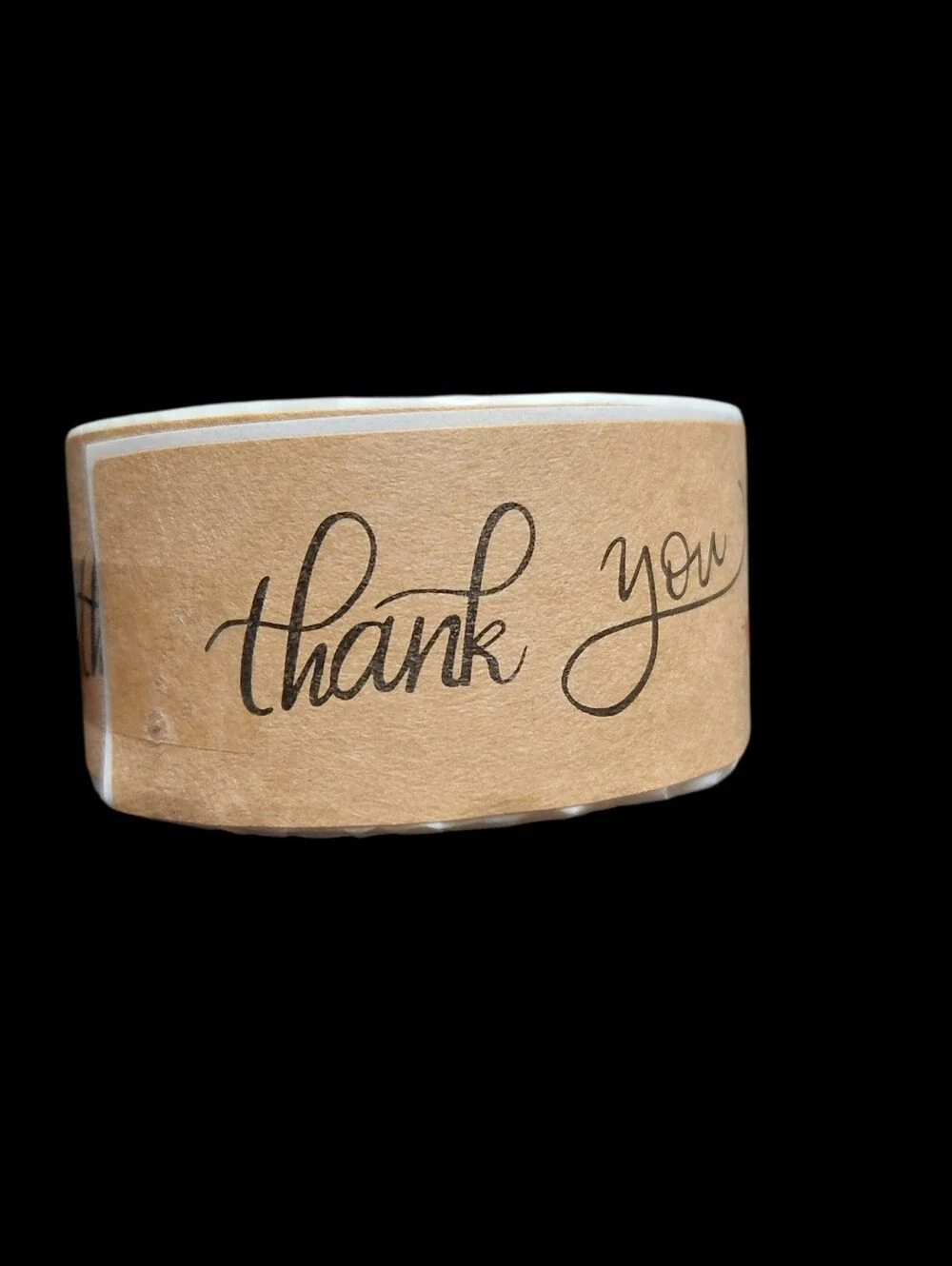 120ct. Thank You Kraft - Brown Thank You Stickers Bonus 3 Random Polymailers